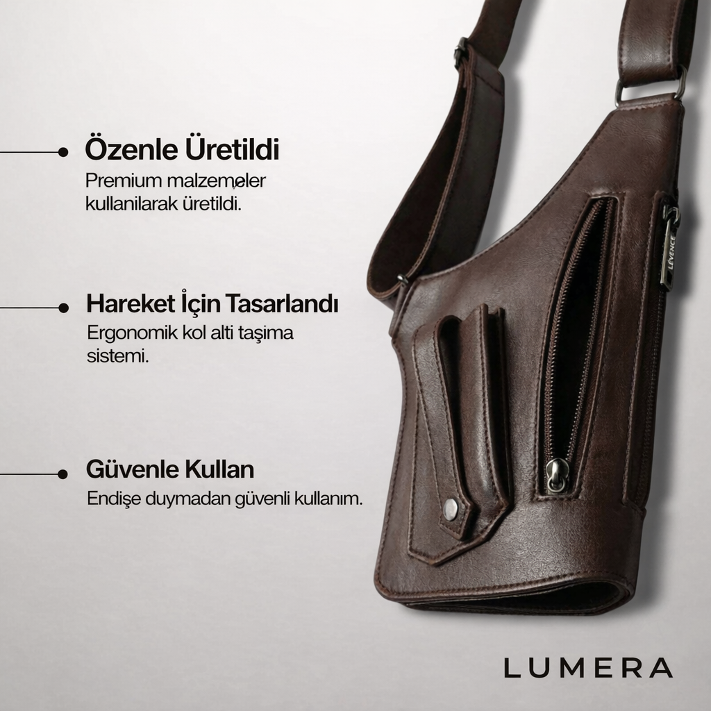 Lumera – Premium Deri Omuz Çantası